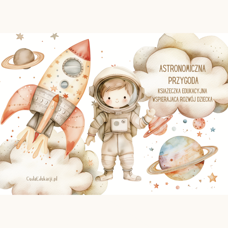 Astronomiczna Przygoda. Książeczka edukacyjna PDF, 16 kart pracy 5-6 lat