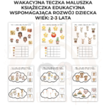 Wakacyjna teczka maluszka 2-3 lata karty pracy PDF - obrazek 2