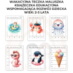Wakacyjna teczka maluszka 2-3 lata karty pracy PDF - obrazek 5