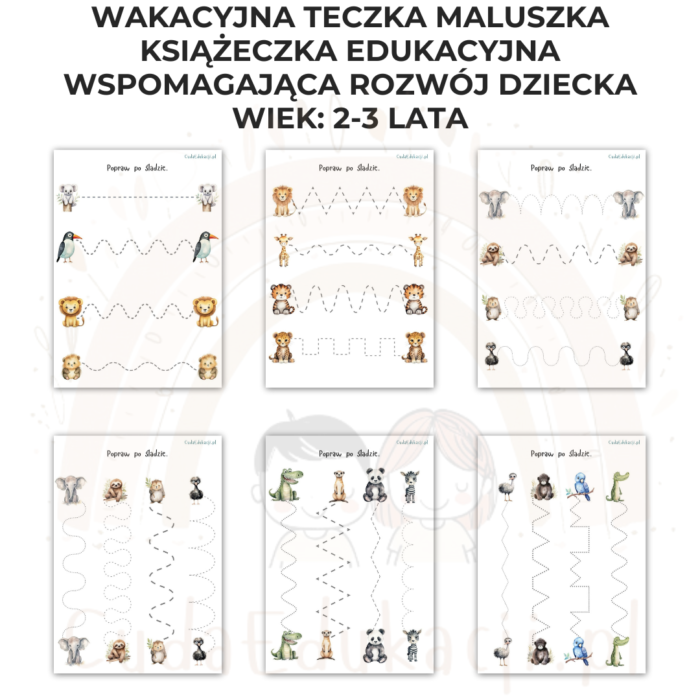 Wakacyjna teczka maluszka 2-3 lata karty pracy PDF - obrazek 9