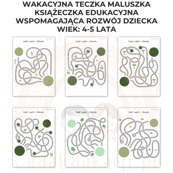 Wakacyjna teczka przedszkolaka 4-5 lat karty pracy PDF - obrazek 16