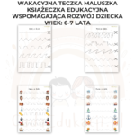 Wakacyjna teczka starszaka 6-7 lat karty pracy PDF - obrazek 2