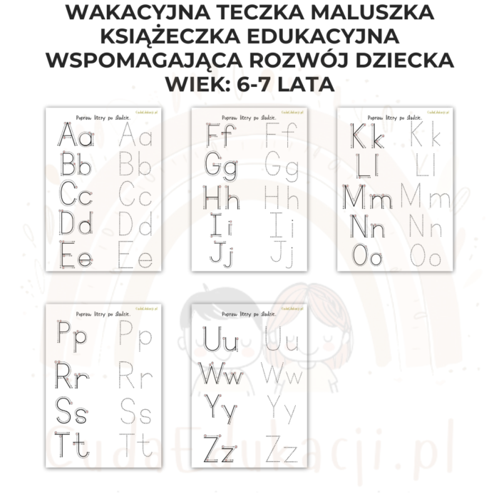 Wakacyjna teczka starszaka 6-7 lat karty pracy PDF - obrazek 3