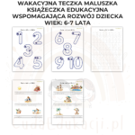 Wakacyjna teczka starszaka 6-7 lat karty pracy PDF - obrazek 4