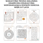 Wakacyjna teczka starszaka 6-7 lat karty pracy PDF - obrazek 9