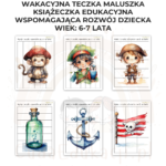 Wakacyjna teczka starszaka 6-7 lat karty pracy PDF - obrazek 12