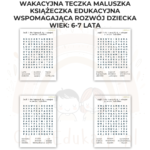Wakacyjna teczka starszaka 6-7 lat karty pracy PDF - obrazek 15