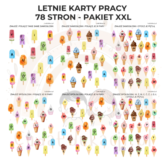 Letnie karty pracy - pakiet XXL PDF - obrazek 2