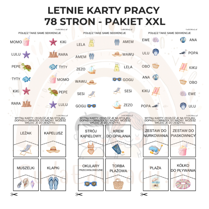 Letnie karty pracy - pakiet XXL PDF - obrazek 4
