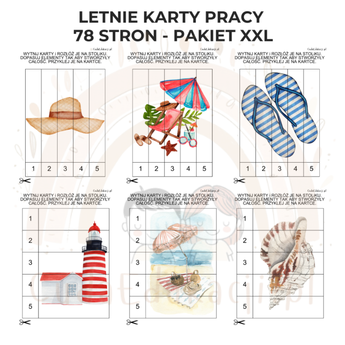 Letnie karty pracy - pakiet XXL PDF - obrazek 5
