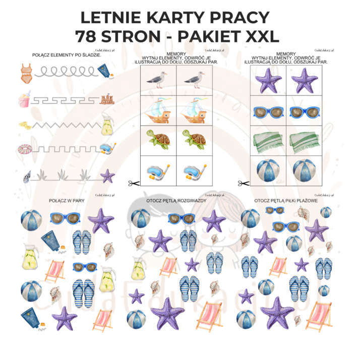 Letnie karty pracy - pakiet XXL PDF - obrazek 6