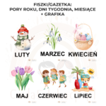 Fiszki / Gazetka: Pory roku, miesiące, dni tygodnia - obrazek 3