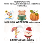 Fiszki / Gazetka: Pory roku, miesiące, dni tygodnia - obrazek 4