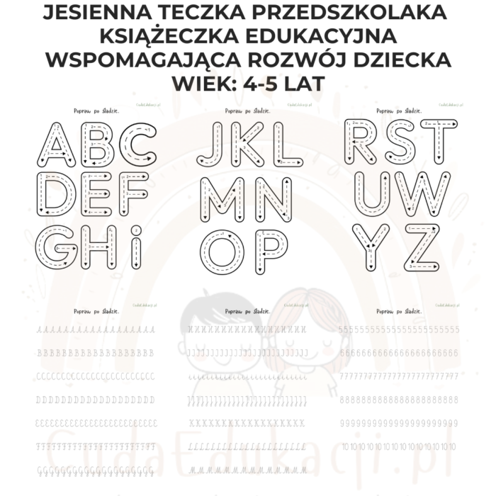 Jesienna teczka przedszkolaka 4-5 lat karty pracy PDF - obrazek 7