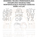 Jesienna teczka przedszkolaka 4-5 lat karty pracy PDF - obrazek 6