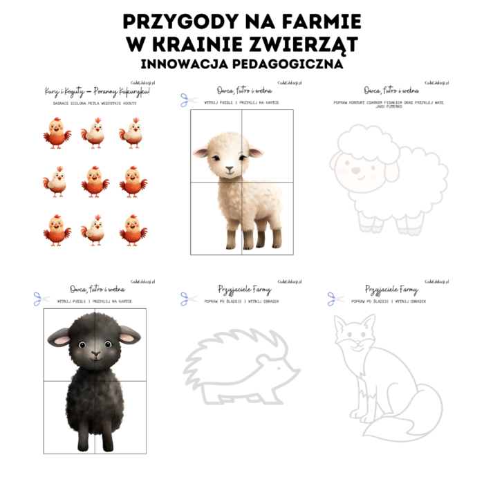 Innowacja pedagogiczna: Przygody na Farmie – w krainie zwierząt - PRZEDSZKOLE - obrazek 10