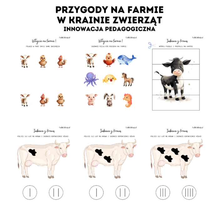 Innowacja pedagogiczna: Przygody na Farmie – w krainie zwierząt - PRZEDSZKOLE - obrazek 12
