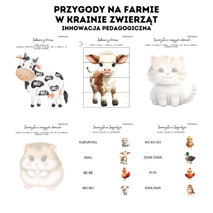 Innowacja pedagogiczna: Przygody na Farmie – w krainie zwierząt - PRZEDSZKOLE - obrazek 13