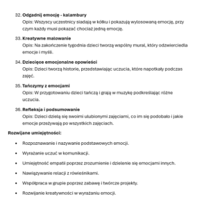 Program Zajęć Rozwijających Kompetencje Emocjonalno-Społeczne (ZAJĘCIA GRUPOWE) - obrazek 4
