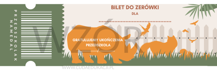 Bilet do zerówki na zakończenie roku przedszkolnego - obrazek 8