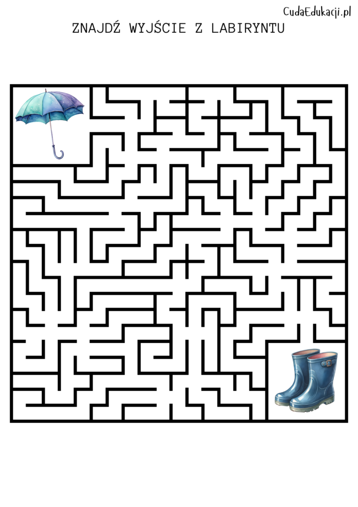 Karty pogody i deszczowe zabawy - karty pracy PDF - obrazek 5