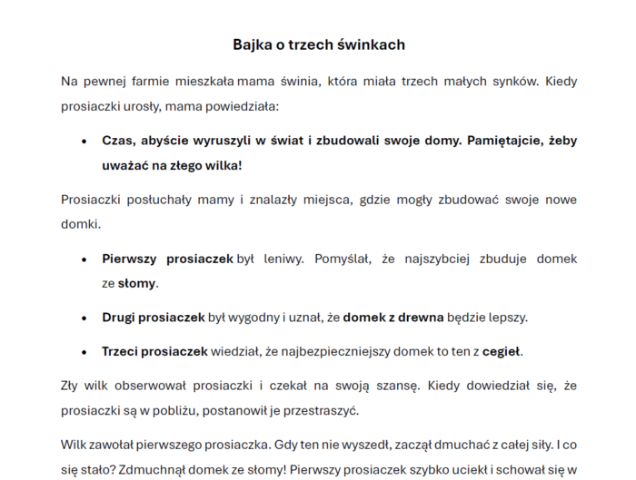 Lekcja otwarta: Świnki trzy – współpraca w oczach dzieci. Klasa I-III - obrazek 5