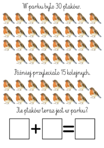 Lekcja otwarta „Rozwiązywanie zadań tekstowych. Utrwalanie dodawania i odejmowania do 100.” Klasy I-III SP - obrazek 2