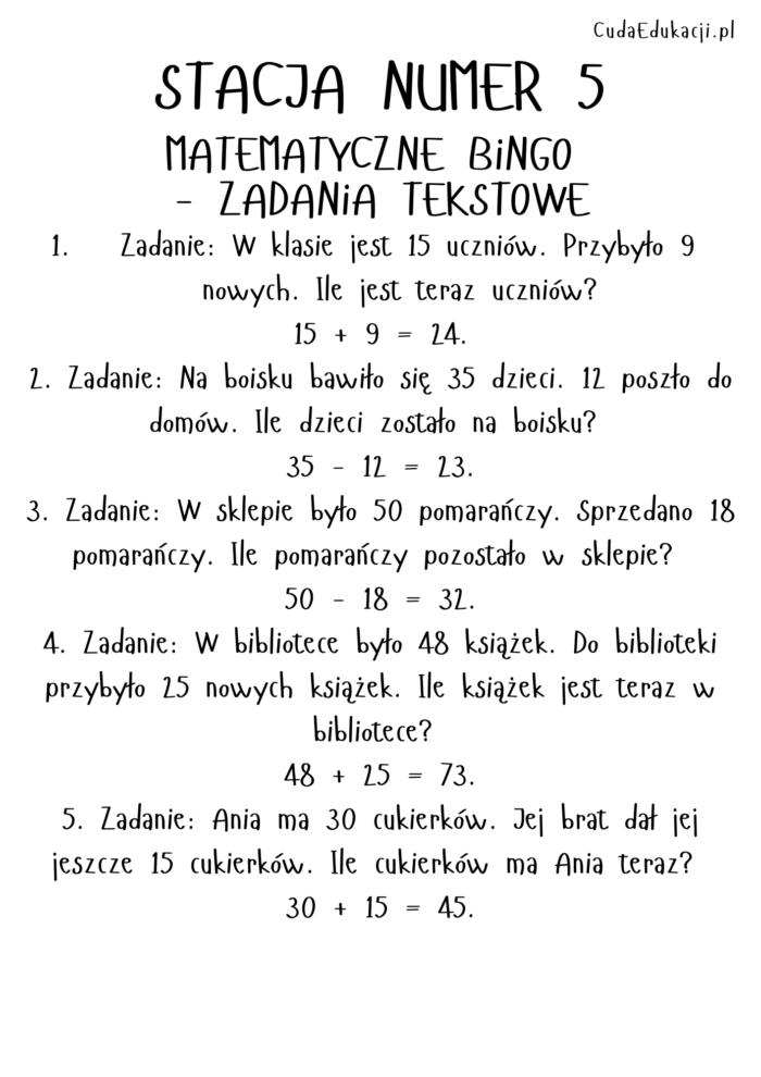 Lekcja otwarta „Matematyczne stacje zadaniowe. Dodawanie i odejmowanie w zakresie 100.” Klasy II-IV SP - obrazek 8
