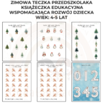 Zimowa teczka przedszkolaka 4-5 lat karty pracy PDF - obrazek 2