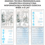 Zimowa teczka przedszkolaka 4-5 lat karty pracy PDF - obrazek 3