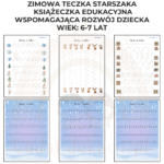 Zimowa teczka starszaka 6-7 lat karty pracy PDF - obrazek 5
