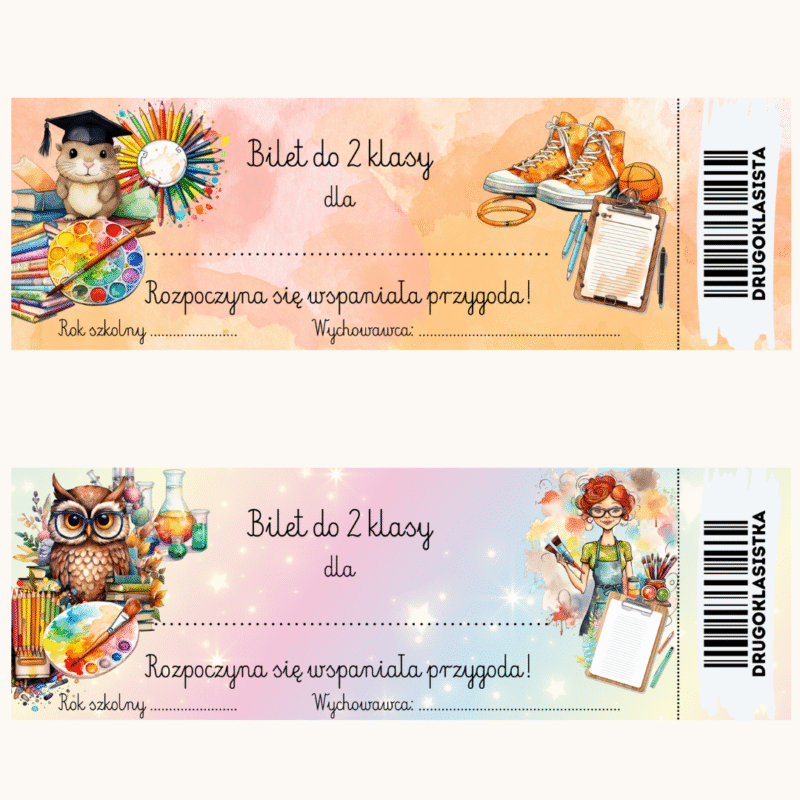 Bilet na rozpoczęcie 2 klasy