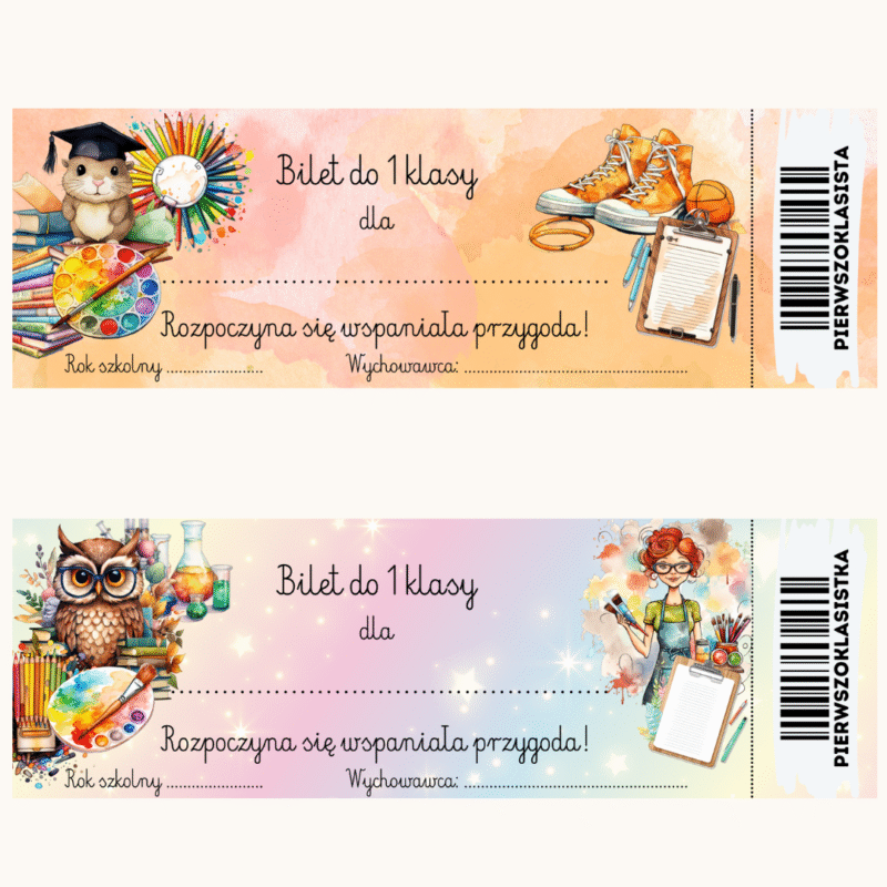 Bilet na rozpoczęcie 1 klasy