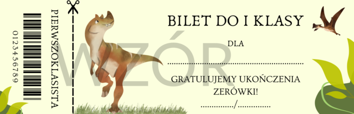 Bilet do I klasy na zakończenie roku przedszkolnego - obrazek 3