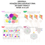 Kropka . Książeczka edukacyjna PDF, 20 kart pracy 4-5 lat - obrazek 2