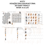 Koty. Książeczka edukacyjna PDF, 20 kart pracy 4-5 lat - obrazek 3