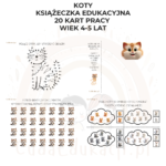 Koty. Książeczka edukacyjna PDF, 20 kart pracy 4-5 lat - obrazek 4