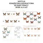Motyle. Książeczka edukacyjna PDF, 20 kart pracy 4-5 lat - obrazek 3