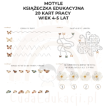 Motyle. Książeczka edukacyjna PDF, 20 kart pracy 4-5 lat - obrazek 4