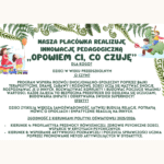 Innowacja pedagogiczna "Opowiem Ci, co czuję" - PRZEDSZKOLE