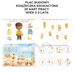 Plac budowy. Książeczka edukacyjna PDF, 20 kart pracy 2-3 lata - obrazek 3