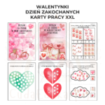 Walentynkowe karty pracy XXL PDF - obrazek 6