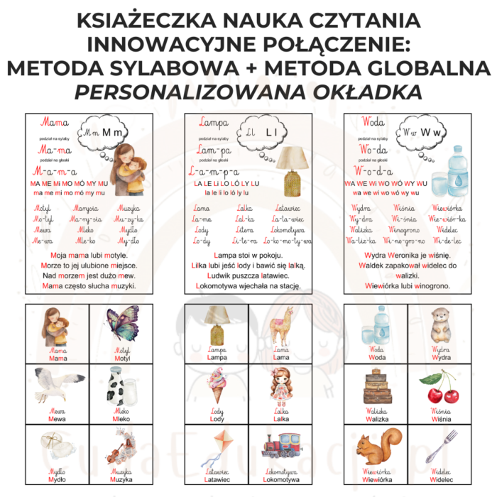 Książa do nauki czytania: metoda sylabowa i metoda globalna PDF - obrazek 2
