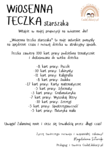 Wiosenna teczka starszaka 6-7 lata karty pracy PDF - obrazek 2