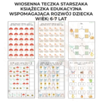 Wiosenna teczka starszaka 6-7 lata karty pracy PDF - obrazek 3