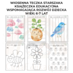 Wiosenna teczka starszaka 6-7 lata karty pracy PDF - obrazek 4