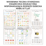 Wiosenna teczka starszaka 6-7 lata karty pracy PDF - obrazek 7