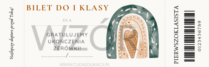 Bilet do I klasy na zakończenie roku przedszkolnego - obrazek 5