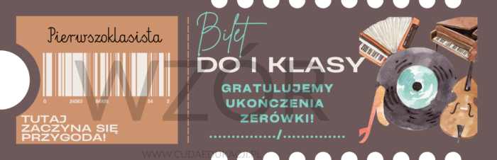 Bilet do I klasy na zakończenie roku przedszkolnego - obrazek 6