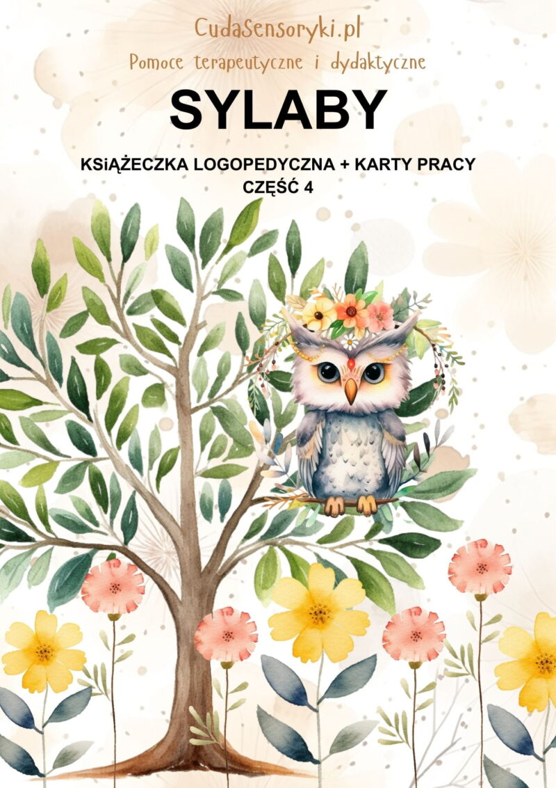 SYLABY F i W Książeczka logopedyczna + karty pracy PDF